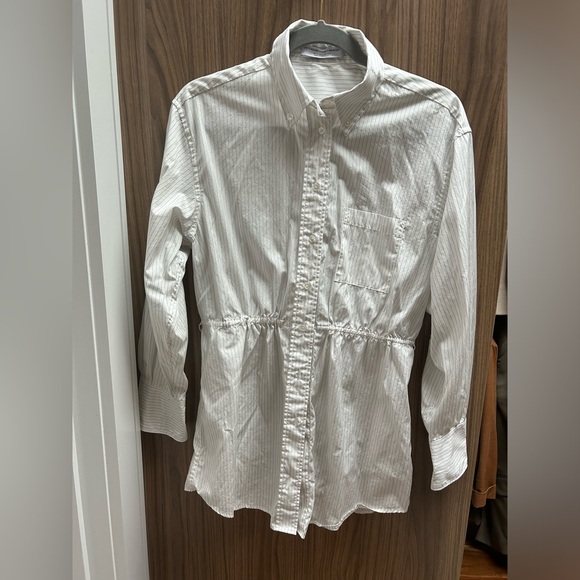 Victoria Beckham x Mango Shirt with Gathered Back Opening White Shirt - Picture 3 of 4
